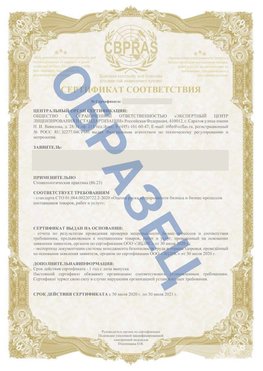 Образец Сертификат СТО 01.064.00220722.2-2020 Ессентуки Сертификат СТО 01.064.00220722.2-2020 