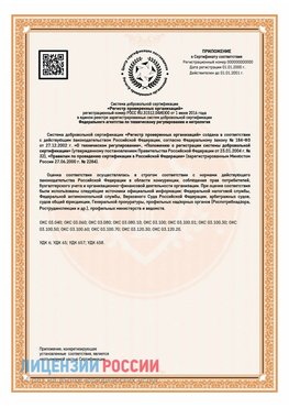 Приложение СТО 03.080.02033720.1-2020 (Образец) Ессентуки Сертификат СТО 03.080.02033720.1-2020