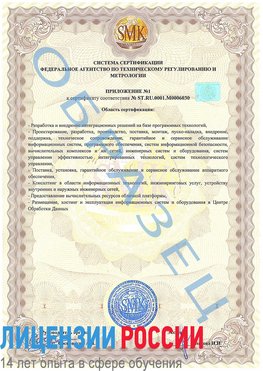 Образец сертификата соответствия (приложение) Ессентуки Сертификат ISO 27001